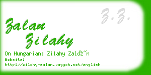 zalan zilahy business card